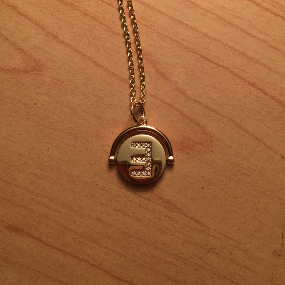 “E” initial necklace